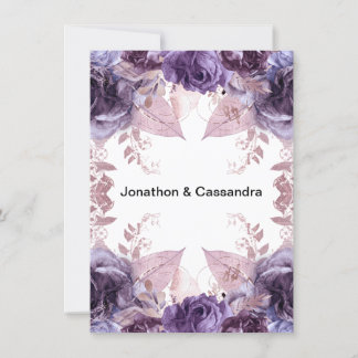 ELEGANTE PURPLE LILAC FLORAL DOBLE CAMBIO LA FECHA