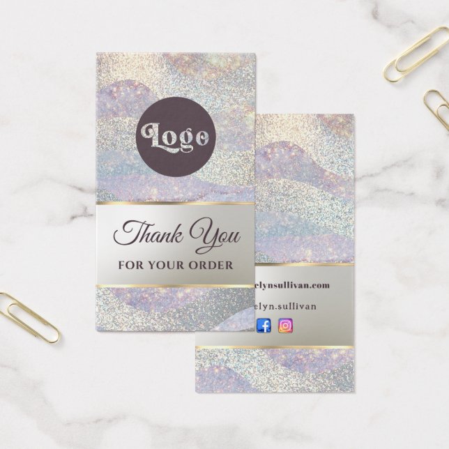 Elegante purpurina flotante inserto de paquete de  (Oficina)