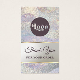 Elegante purpurina flotante inserto de paquete de