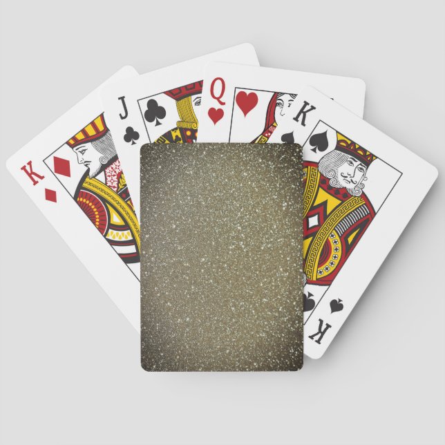 Elegante purpurina jugando cartas (Reverso)