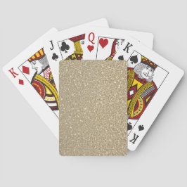 Elegante purpurina jugando cartas