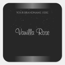 Elegante Purpurina suave de etiqueta de producto e