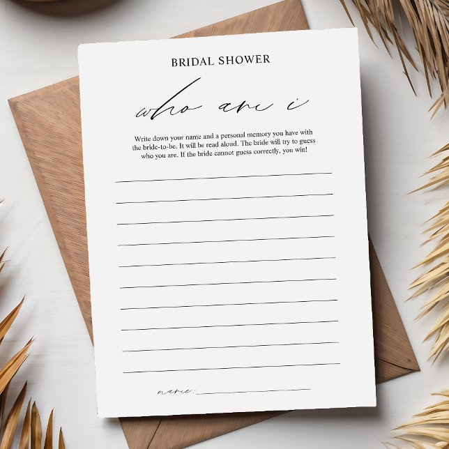 Elegante Que Soy La Tarjeta De Juego De Ducha Brid (Subido por el creador)