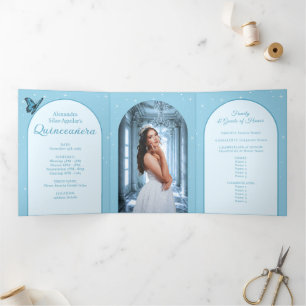 Elegante Quinceañera azul claro - Programa fotográ