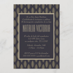 Elegante Quinceanera Invitaciones