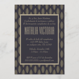 Elegante Quinceanera Invitaciones