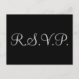 Elegante "R.S.V.P" Postal