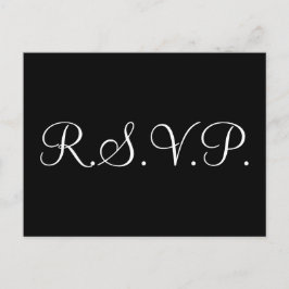 Elegante "R.S.V.P" Postal