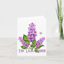 Elegante rama lila acuarela