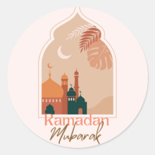 Elegante Ramadan Mubarak Ramadan Pegatina