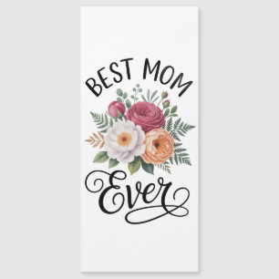 Elegante ramo floral de acuarela "La mejor mamá de