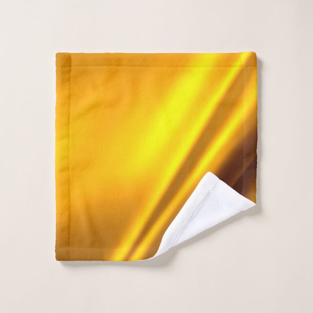 Elegante rayado de satén dorado (Toallita)