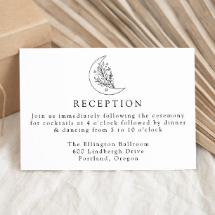 Elegante recepción botánica de la luna y la boda d