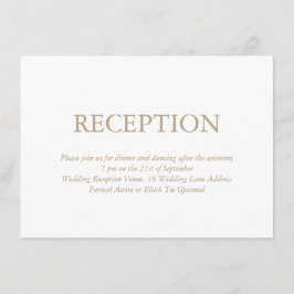 Elegante recepción de Boda de Oro Blanco