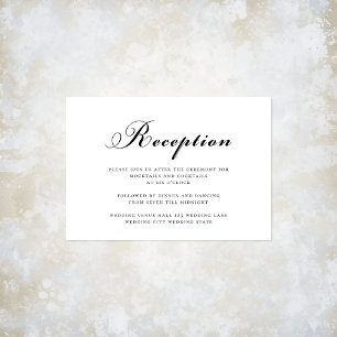 Elegante recepción de boda moderna en blanco y neg