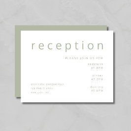 Elegante recepción de Boda Verde Sage