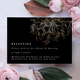 Elegante recepción de bodas botánicas dibujadas a