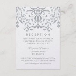 Elegante recepción de bodas de glamour de color pl