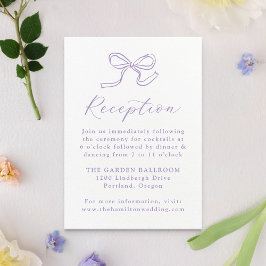Elegante recepción de bodas de lavanda