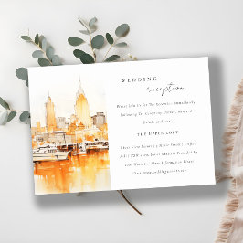 Elegante recepción de bodas en Nashville City Skyl