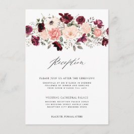 Elegante recepción de bodas florales Rubor en Borg