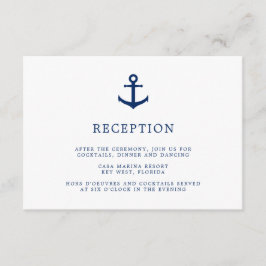 Elegante recepción de bodas náuticas