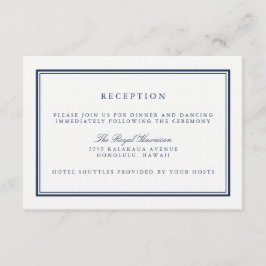 Elegante recepción de la Marina y la Boda Blanca