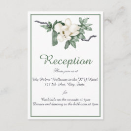 Elegante recepción de Magnolia Blanca Flor