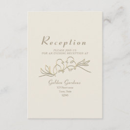 Elegante recepción de marfil y bodas de oro