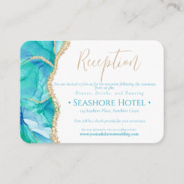 Elegante recepción de Purpurina de oro azul blanco