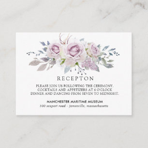 Elegante recepción de Quinceanera floral violeta c
