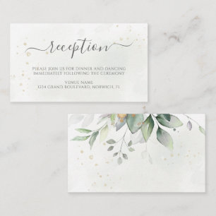 Elegante recepción Eucalyptus Greenery Gold Weddin