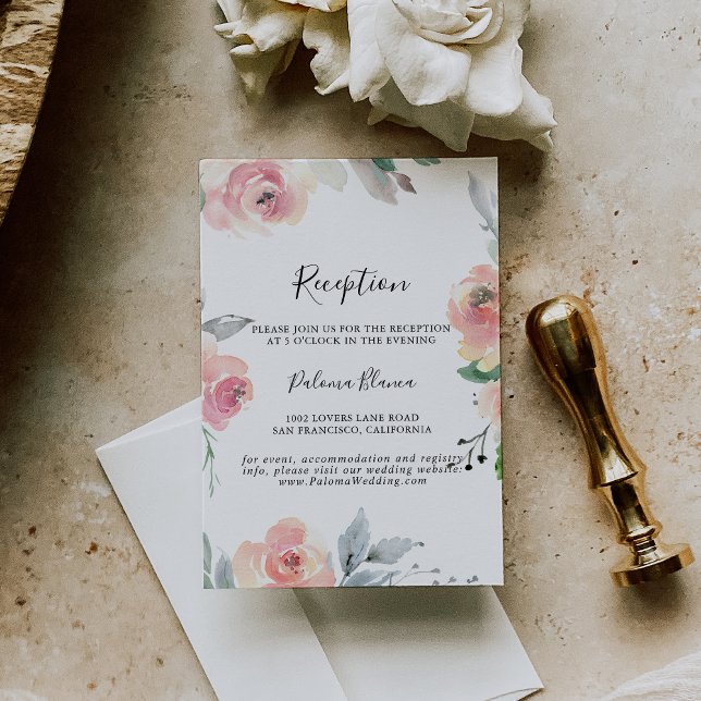 Elegante recepción Rubor Floral Wedding (Subido por el creador)