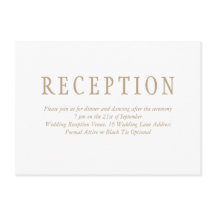 Elegante recepción tradicional de boda Minimalista