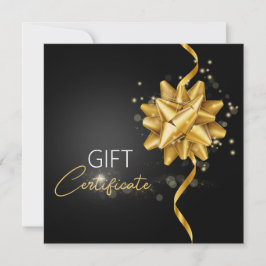 Elegante regalo de arco de oro luminoso de clase n