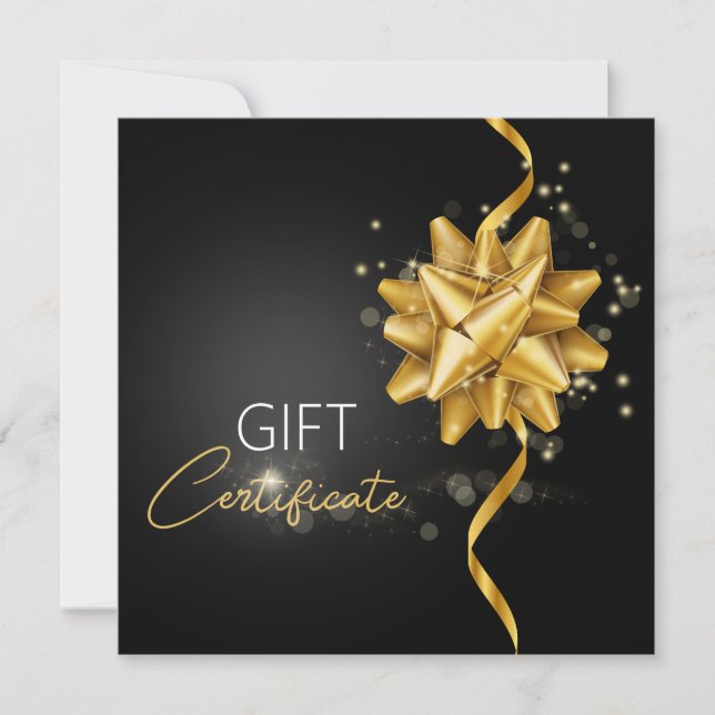 Elegante regalo de arco de oro luminoso de clase n (Anverso)