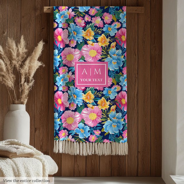 Elegante regalo de boda personalizado de manta ros (Elegant Pastel Pink Chic Blanket for Custom Wedding)