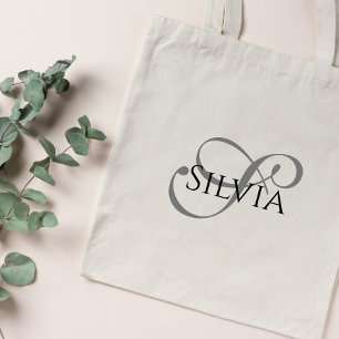 Elegante regalo de dama de honor Monograma Bolsa d
