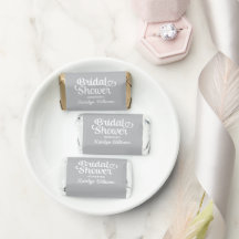 Elegante regalo de despedida de soltera en gris de