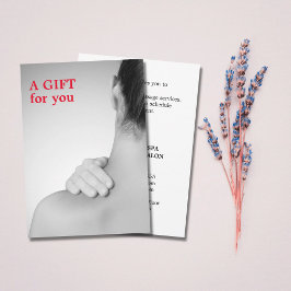 Elegante regalo de foto terapista de masaje