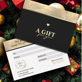 Elegante Relieve metalizado dorado y certificado d