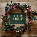 elegante Relieve metalizado no foto tarjeta de vac<br><div class="desc">colección de fotos de color verde y Relieve metalizado no collage moderno divertido diseño de tarjetas de navidades familiares.</div>