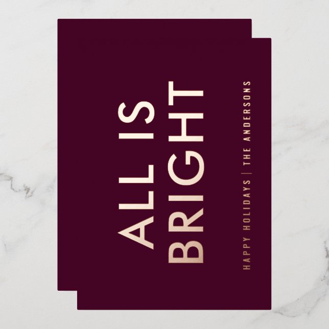 elegante Relieve metalizado no foto tarjeta de vac (Anverso/Reverso)