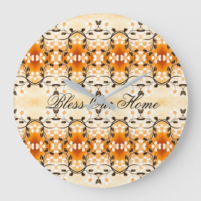 Elegante Reloj Con Bendición Nuestro Texto En Casa (Anverso)