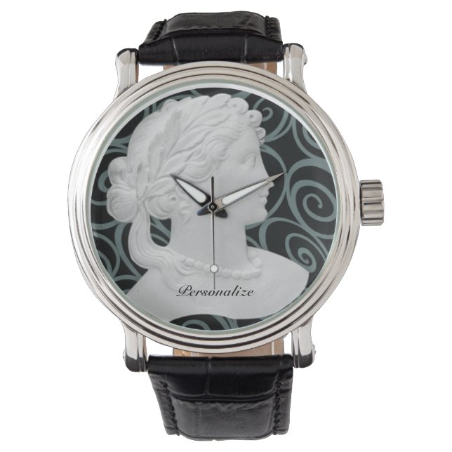 Elegante reloj de escritura personalizado (Anverso)