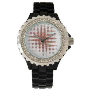 Elegante reloj de esmalte negro