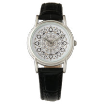 Elegante reloj de Mandala | Tiempo espiritual del 