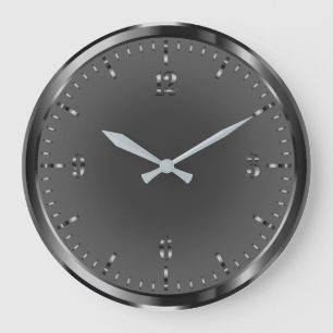 Elegante Reloj de pared acrílico negro brillante