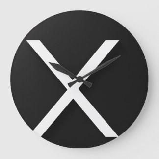 Elegante reloj de pared de 10,75" redondo de acríl