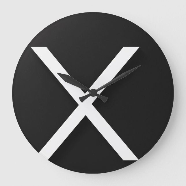 Elegante reloj de pared de 10,75" redondo de acríl (Anverso)